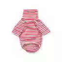 Saco L Tortuga Rayas Fucsia Y Blanco