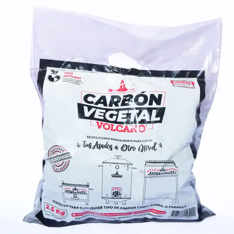 Carbón Vegetal X 2 Kg Aprox Volcano