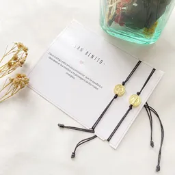 Pulseras San Benito Dije Dorado