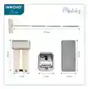 Trapero Plano Con Balde Escurridor Doble Compartimiento Beige 2 Mopas Innovo Home