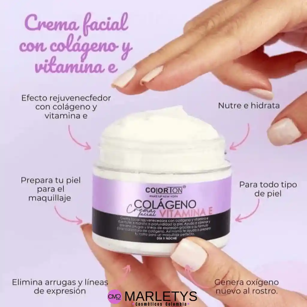 Crema Colágeno Con Vitamina E Colorton