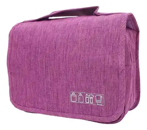 Organizador De Maquillaje Para Equipaje Accesorios De Belleza Morada Innovo Home