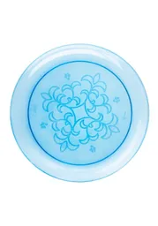 Plato Transparente Azul "9"