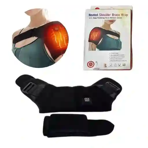 Hombrera Masaje Vibración Compresa Calor Recuperación Lesión