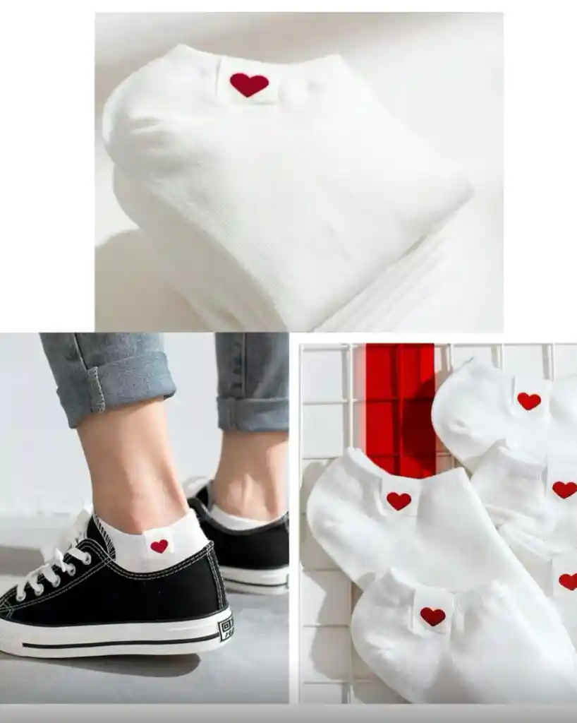 Medias Tobillera Corazon