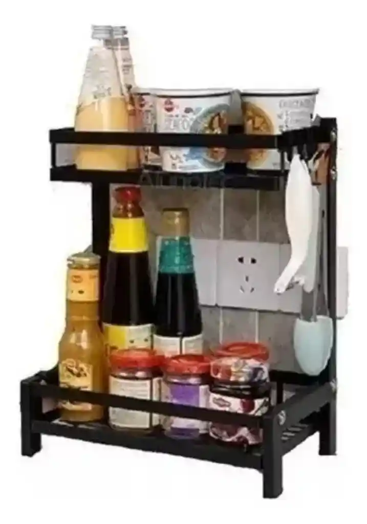 Organizador De Especias 2 Niveles De Metal Multiuso