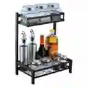 Organizador De Especias 2 Niveles De Metal Multiuso