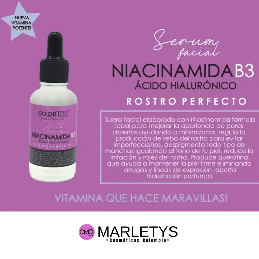 Serum Facial Niacinamida Colorton