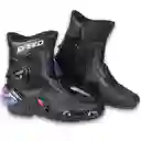 Botas Speed Moto Velocidad Proteccion Cuero Caña Media Disponible Talla 40eu 41eu 42eu 43eu