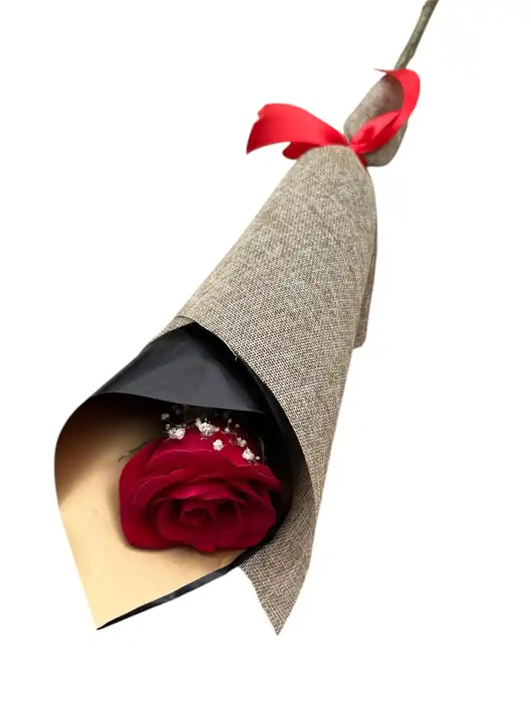 Solitario De Rosa Roja