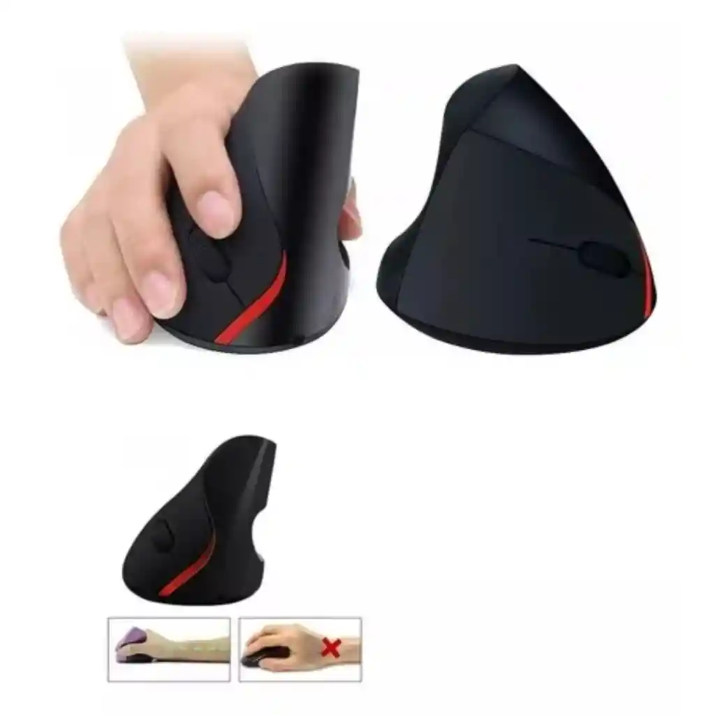 Mouse Vertical Inalámbrico Ergonómico Alta Precisión