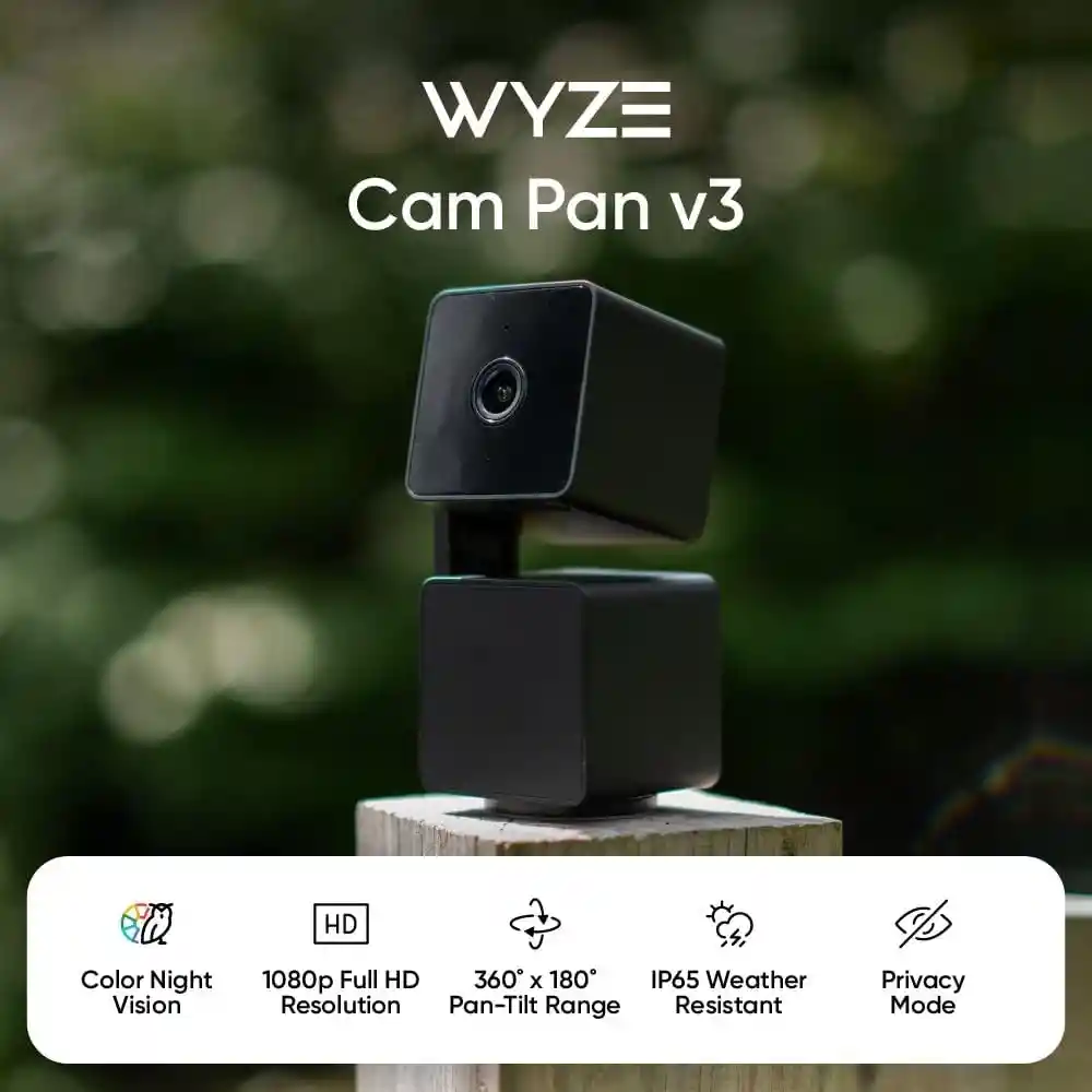 Camara Seguridad Wyze Panv3 1080pip65 Seguimiento Inteligete