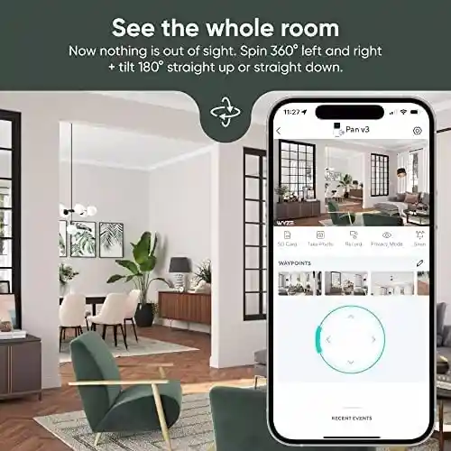 Camara Seguridad Wyze Panv3 1080pip65 Seguimiento Inteligete