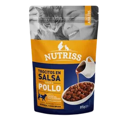 Nutriss Gatos Ad Trocitos De Pollo En Salsa 85 Gr