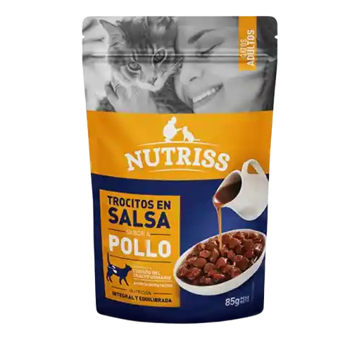 Nutriss Gatos Ad Trocitos De Pollo En Salsa 85 Gr