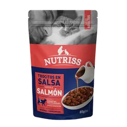 Nutriss Gatos Ad Trocitos De Salmon En Salsa 85 Gr