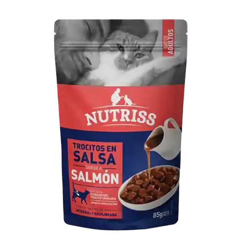 Nutriss Gatos Ad Trocitos De Salmon En Salsa 85 Gr