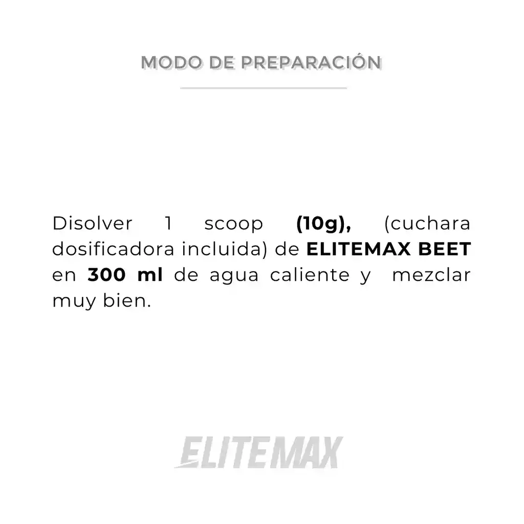 Energía Beet Con Remolacha Elitemax