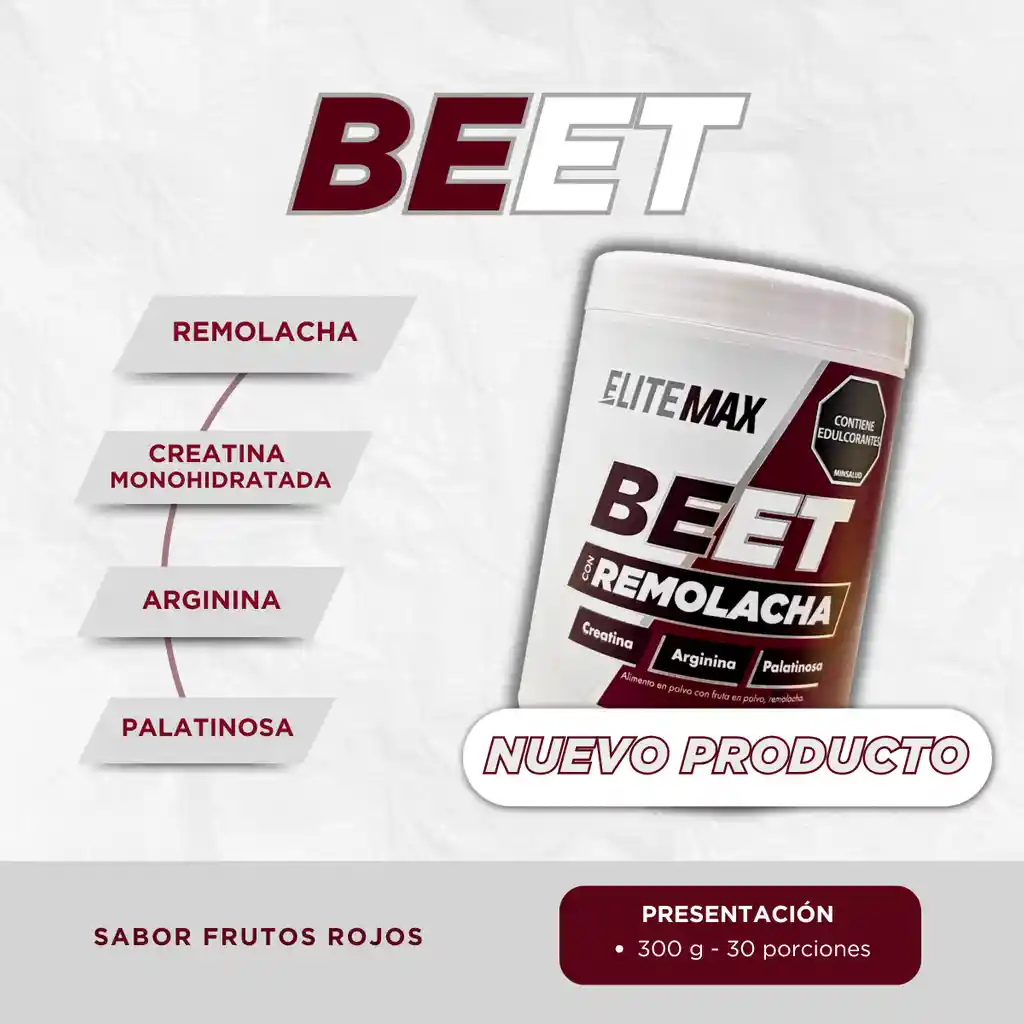 Energía Beet Con Remolacha Elitemax
