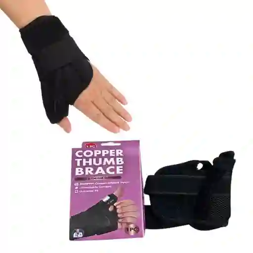 Férula Para El Pulgar, Negra, Soporte Para Muñeca