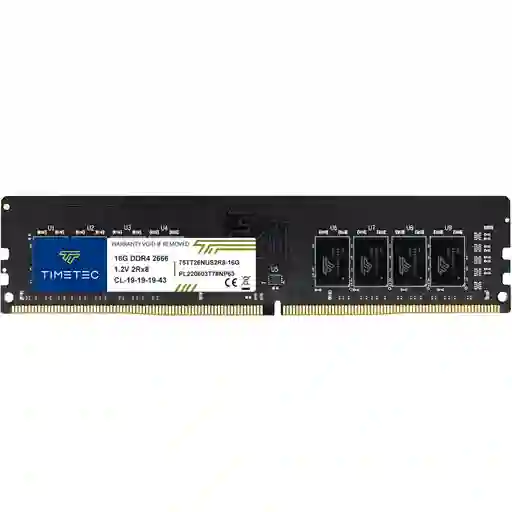 Ram 16gb Ddr4 Timetec 2666 Mhz Memoria Escritorio