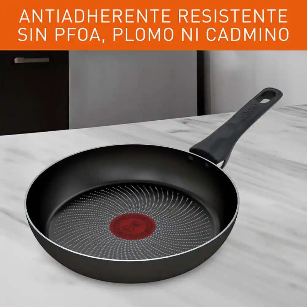 Sarten Imusa Hardtitan​ 24cm Negro Antiadherente