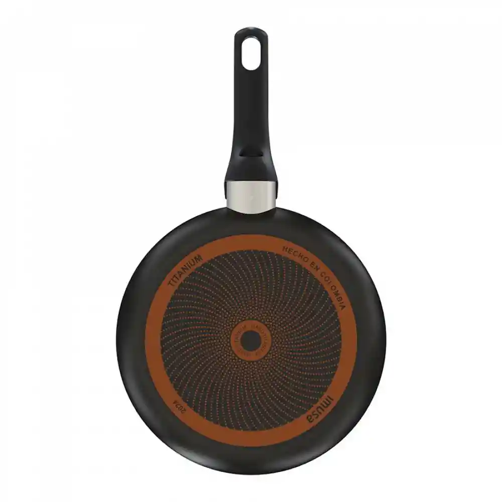 Sarten Imusa Hardtitan​ 24cm Negro Antiadherente