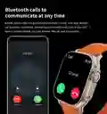 Reloj Inteligente Deportivo Smartwatch T900 Ultra 49mm, Plateado Y Correa Gris