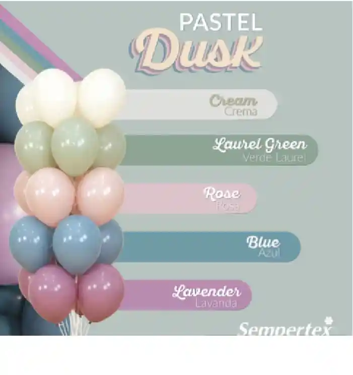 Bombas Globos Biodegradables Pastel Dusk Surtido