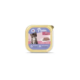 Alimento Húmedo Plaisir Gato Pate Con Salmón Para Gatito 100gr