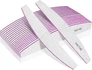 Lima De Uñas Gris Medialuna Gpi 100/180 X 12 Piezas