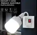 Adaptador Extensor De Bombillo Con Enchufe Interruptor