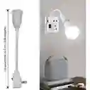 Adaptador Extensor De Bombillo Con Enchufe Interruptor