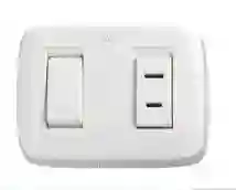 Interruptor + Toma Corriente De Sobreponer Ave