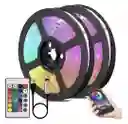 Cinta Luz Led Rgb 5050 Multicolor 5mts Control Bluetooth Luz Colores 110v