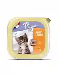Alimento Húmedo Plaisir Gato Pate Con Pollo Para Gatito 100gr