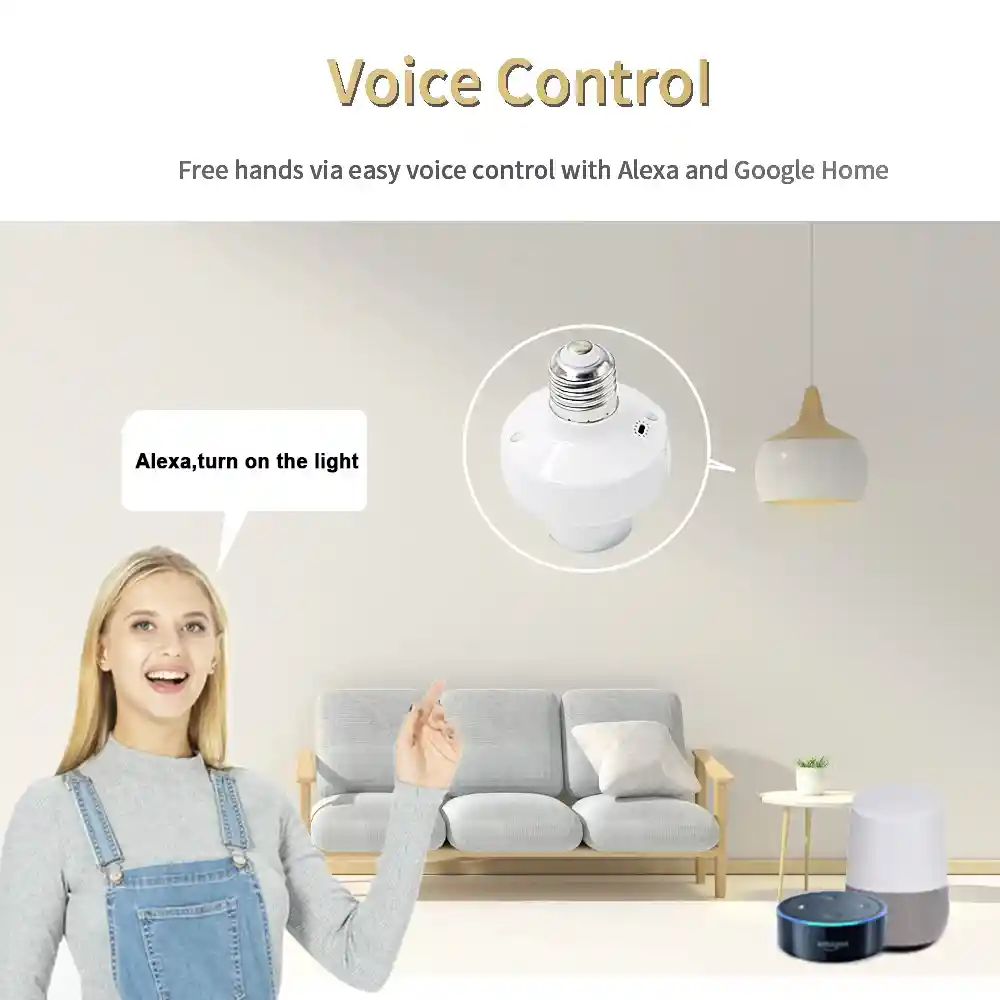 Plafon Wifi Control Enchufe Interruptor Inteligente Bombillo