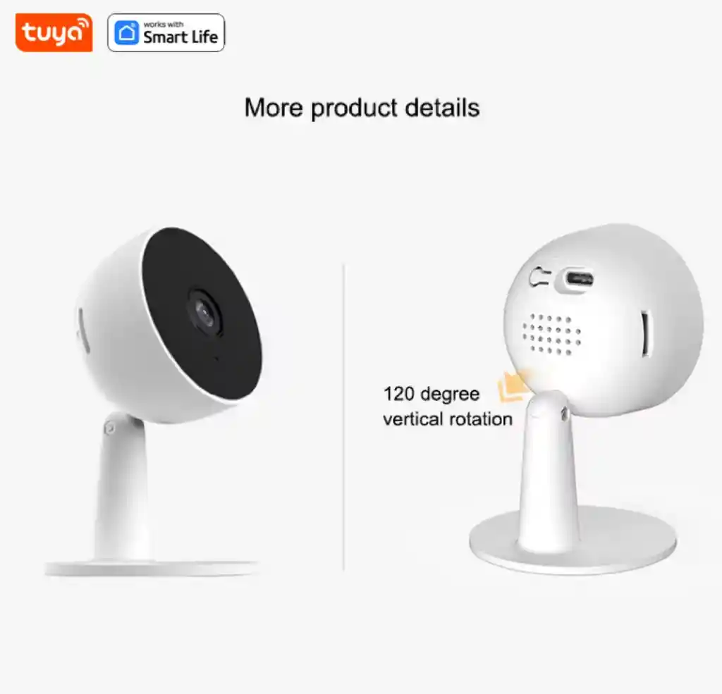 Cámara Seguridad Tuya Wifi Hd Usb