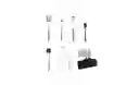 Set Utensilios Asados Parrilero Acero Inoxidable Estuche