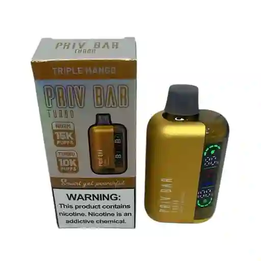 Vape Priv Bar 15000 Puffs Mango Vaper Vapper Vapeador Cigarrilo Electronico