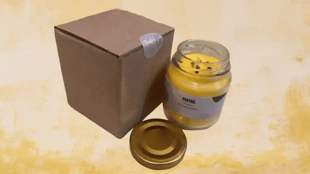 Vela Con Aroma A Maracuyá 90 Gramos