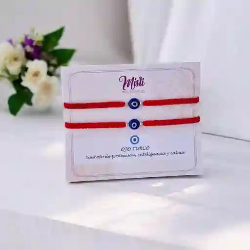 Set Pulseras De Proteccion Ojo Turco Tejidas Para Compartir