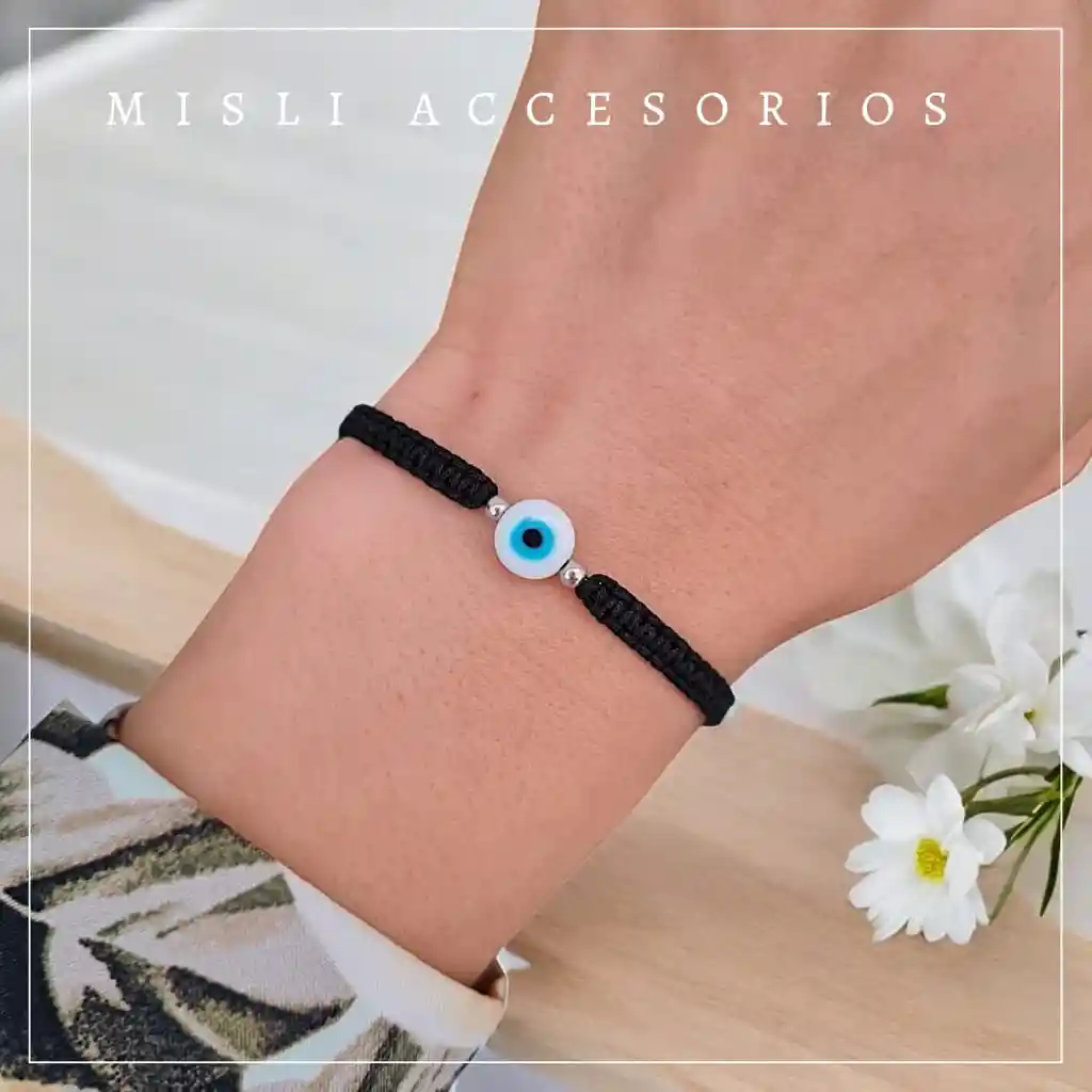 Set Pulseras De Proteccion Ojo Turco Tejidas Para Compartir