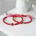 Set Pulseras De Proteccion Ojo Turco Tejidas Para Compartir