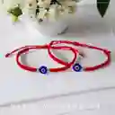 Set Pulseras De Proteccion Ojo Turco Tejidas Para Compartir
