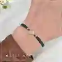 Pulsera Tejida Medalla De San Benito - Manilla De Protección Color A Elección
