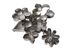 Cortador Galletas Fondant Metálico Flor X 11 Unidades