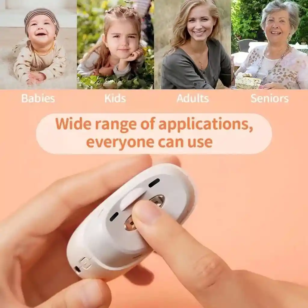 Cortaúñas Eléctrico, Diseño Curvado Inalámbrico