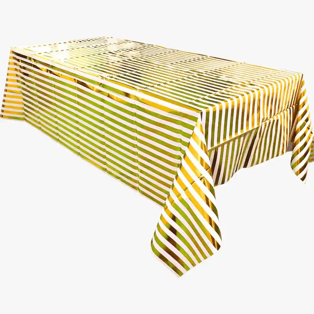 Mantel Rayas Doradas