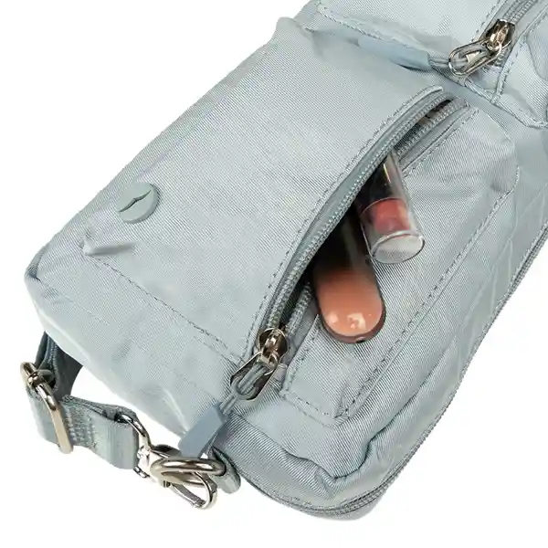 Bolso Manos Libres Lugano Capella Azul Hielo